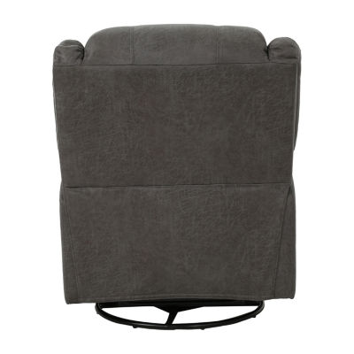 Jennette Swivel Sharkfin-Arm Recliner