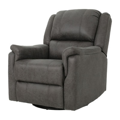 Jennette Swivel Sharkfin-Arm Recliner