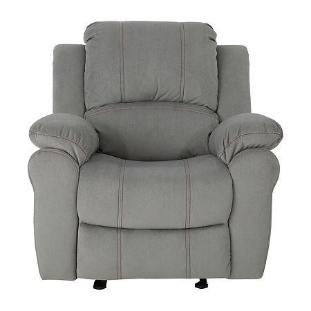 Pad-Arm Recliner, One Size, Gray