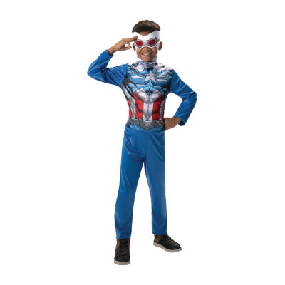 Little & Big  Boys Sam Wilson Avengers Captain America Marvel Costume