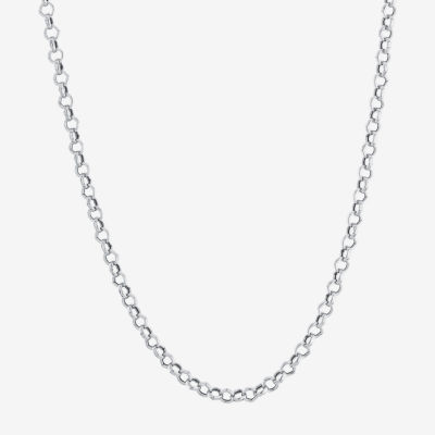 Silver Treasures Sterling Silver 18 Inch Rolo Chain Necklace
