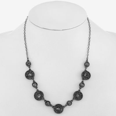 Monet Jewelry Gray Gray Collar Necklace