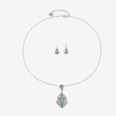 Monet Jewelry Pendant Necklace And Drop Earring 2-pc. Jewelry Set
