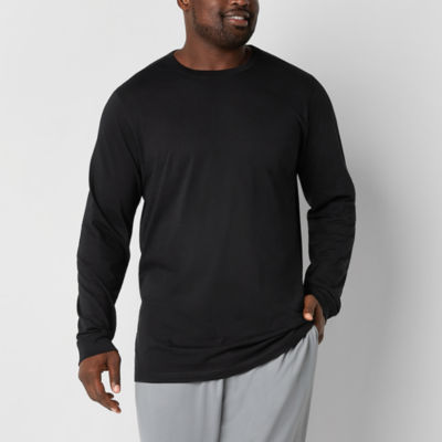 Xersion Xtreme Mens Crew Neck Long Sleeve T-Shirt Big and Tall