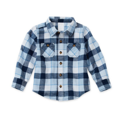 Okie Dokie Toddler & Little Boys Long Sleeve Flannel Shirt