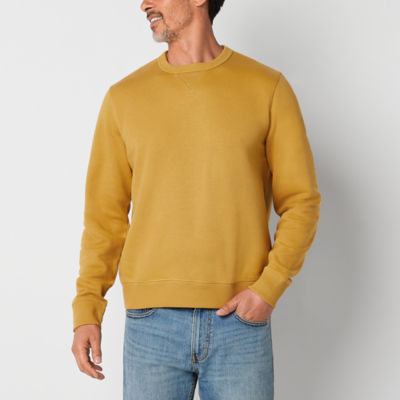 St. John's Bay Fleece Mens Crew Neck Long Sleeve Sweatshirt - JCPenney