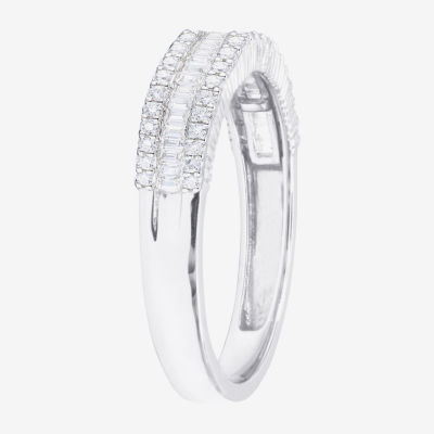 G-H / Vs2-Si1) 1/2 CT. T.W. Lab Grown White Diamond 10K Gold Anniversary Band