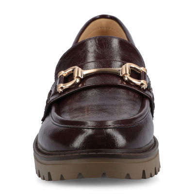 Journee Collection Jessamey Womens Round Closed Toe Loafers