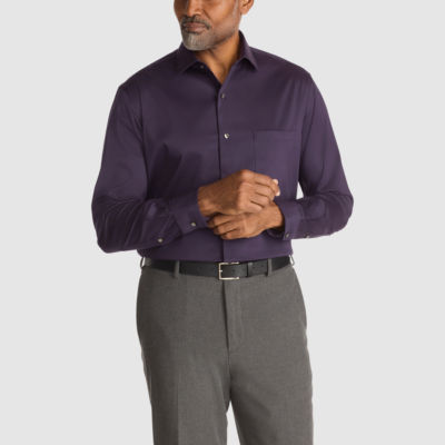 open lace back dress OppoSuits Mens Solid Shirt - Purple