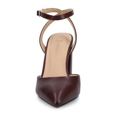 Journee Collection Tyyra Womens Pointed Closed Toe Block Heel Pumps