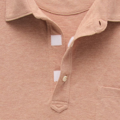 mutual weave Big and Tall Mens Regular Fit Easy-on + Easy-off Adaptive Short Sleeve Polo Shirt