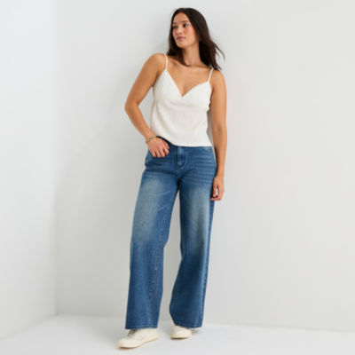 Forever 21 Womens Juniors Sweetheart Neck Sleeveless Lace Trim Camisole