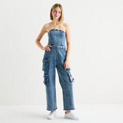 サロペット・オーバーオール・オールインワン GYDA BACK ribbon denim romper サロペット・オーバーオール・オールインワン GYDA BACK ribbon