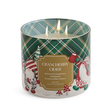 Distant Lands Crancherry Cider 3-wick Scented Jar Candle