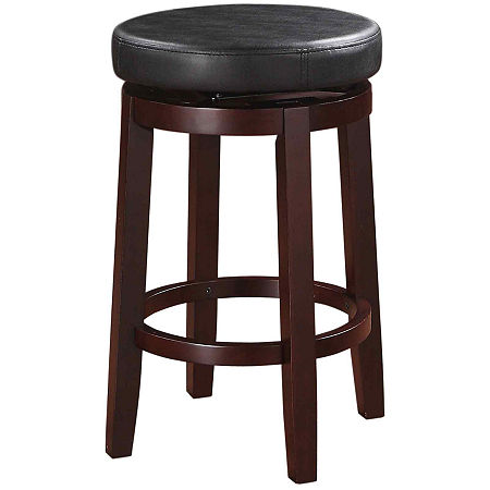 Mason Backless Swivel Barstool, One Size, Brown