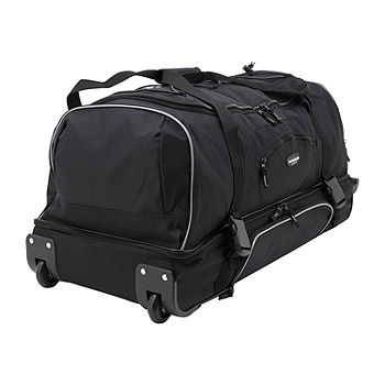 Mojo Black Tampa Bay Rays 27'' Drop Bottom Wheeled Duffle Bag