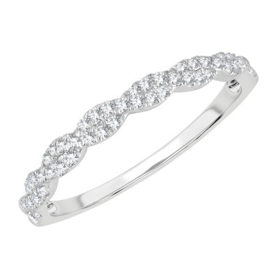 Signature By Modern Bride 1/5 CT. T.W. Natural White Diamond 10K Gold Anniversary Wedding Band