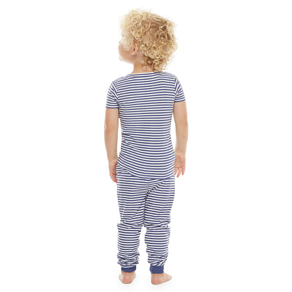 Jaclyn Magazine Stripe Family Sleep Toddler Unisex 2-pc. Pajama Set