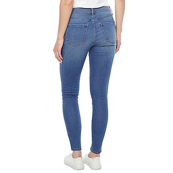ana Ripped Womens High Rise Skinny Fit Jegging Jean