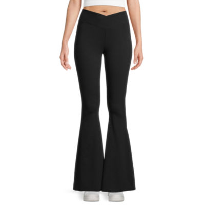 Arizona-Juniors Flare Womens High Rise Flare Active Pull-On Pants ...