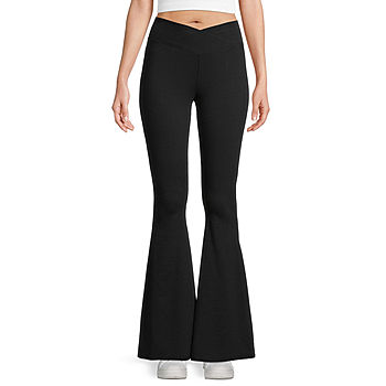 Arizona-Juniors Flare Womens High Rise Flare Active Pull-On Pants