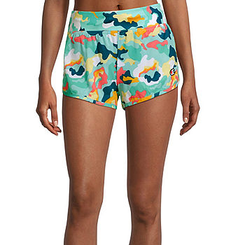 At søge tilflugt delikat slå Champion Womens Mid Rise Moisture Wicking Workout Shorts, Color: Abstract  Camo Teal - JCPenney
