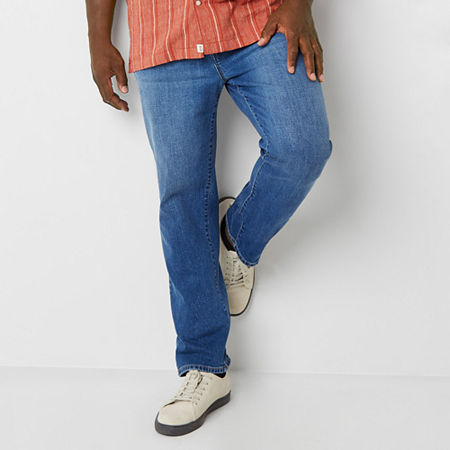 mutual weave Big and Tall Mens Tapered Leg Athletic Fit Jeans, 52 29, Blue