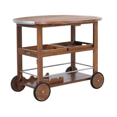 Cynthia Wood-Top Serving Carts