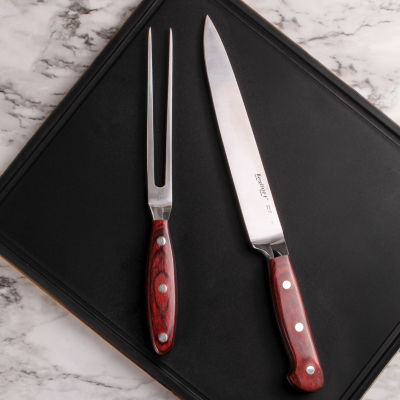 BergHOFF Pakka Wood 4-Piece Stainless Steel Steak Knife Set