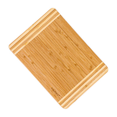 Bamboo Rectangular Cutting Board, Two-Tone - Brown