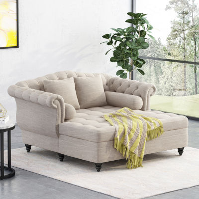 Wellen Nailhead Trim Chaise Lounge