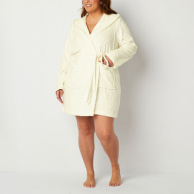 Sleep Chic Womens Plus Long Sleeve Mid Length Robe - JCPenney