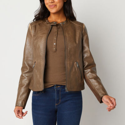 Jcpenney ana faux leather on sale jacket