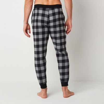 St. John's Bay Mens Flannel Jogger Pajama Pants
