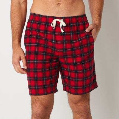 St. John's Bay Mens Big and Tall Flannel Pajama Shorts