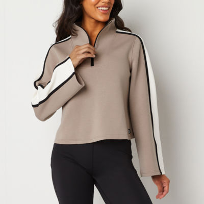 Sports Illustrated Womens Long Sleeve QuarterZip Pullover JCPenney