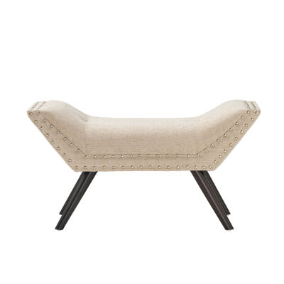 Rosalynn Tufted Bench, Color Almond Dark Brown JCPenney