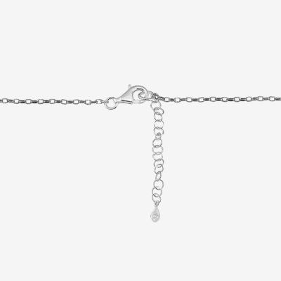 Womens Sterling Silver Pendant Necklace