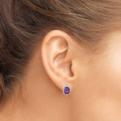 Le Vian® Grand Sample Sale™ Earrings featuring 5 1/5 CT. Dark Amethyst 1/5 CT. Nude Diamonds™ set in 14K Vanilla Gold®