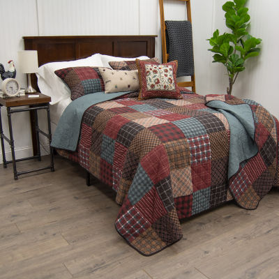 Donna Sharp Appalachia Plaid 3-pc. Hypoallergenic Quilt Set