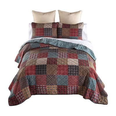 Donna Sharp Appalachia Plaid 3-pc. Hypoallergenic Quilt Set