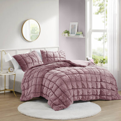 Intelligent Design Velvet Midweight Down Alternative Comforter Set