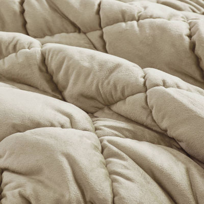 Intelligent Design Velvet Midweight Down Alternative Comforter Set