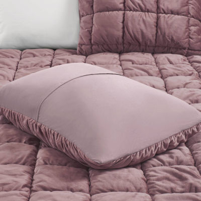 Intelligent Design Velvet Midweight Down Alternative Comforter Set