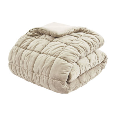 Intelligent Design Velvet Midweight Down Alternative Comforter Set