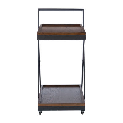 Ebbtide Wood-Top Serving Carts