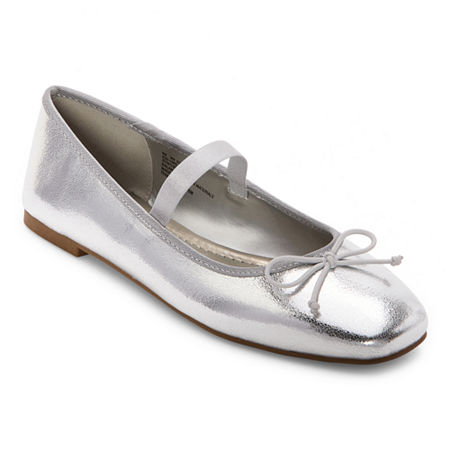 Mixit Womens Suncrest Ballet Flats, 11 Medium, Silver