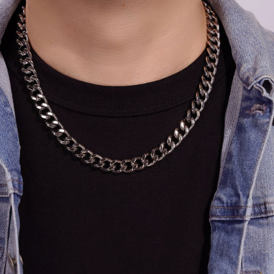 Mens Stainless Steel 12mm Chunky Curb Chain