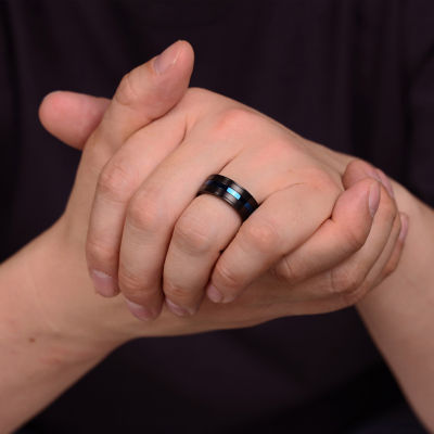 "Thin Blue Line" Mens 9M Stainless Steel Band