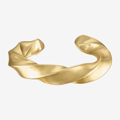 14K Gold Over Silver Bangle Bracelet